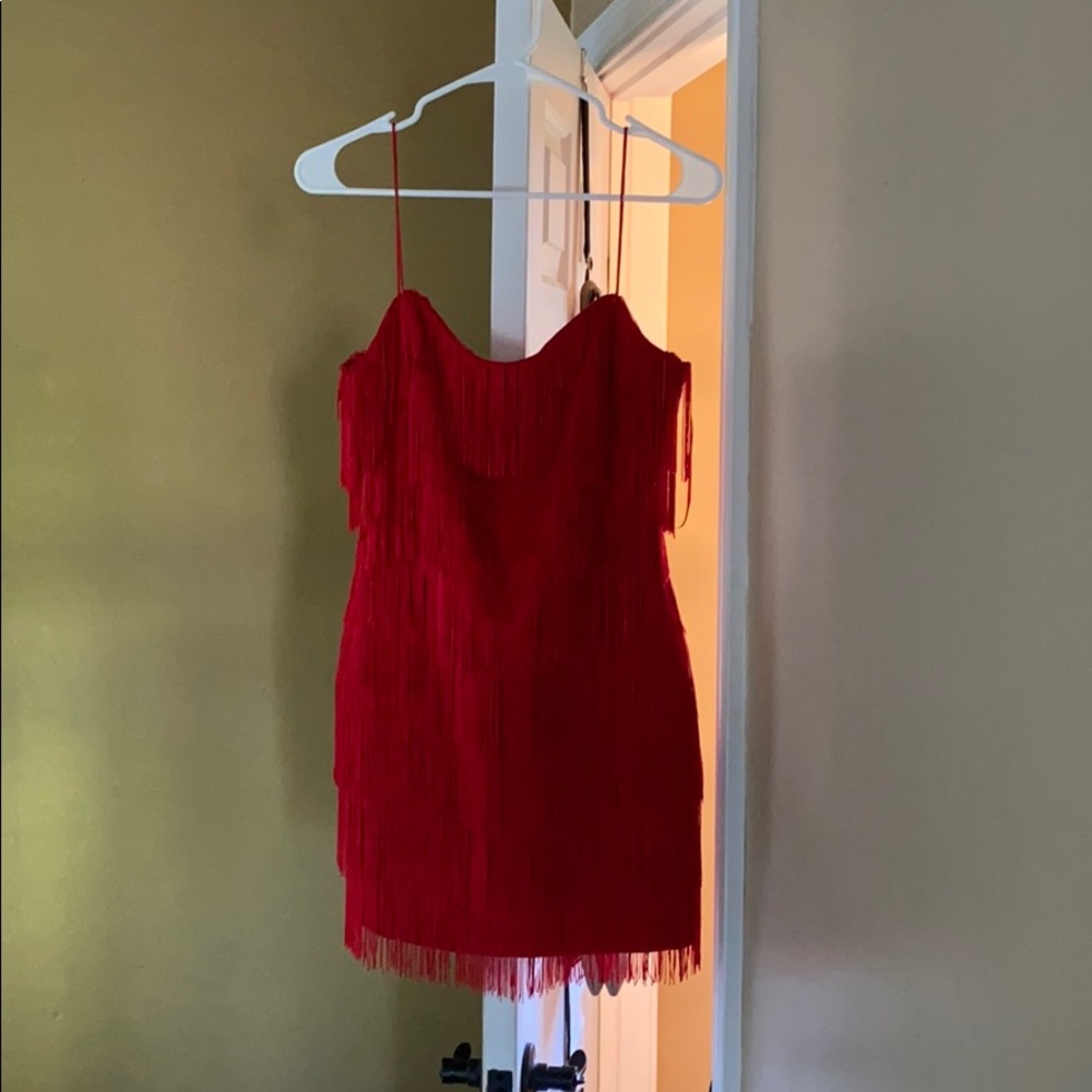 Revolve red dress